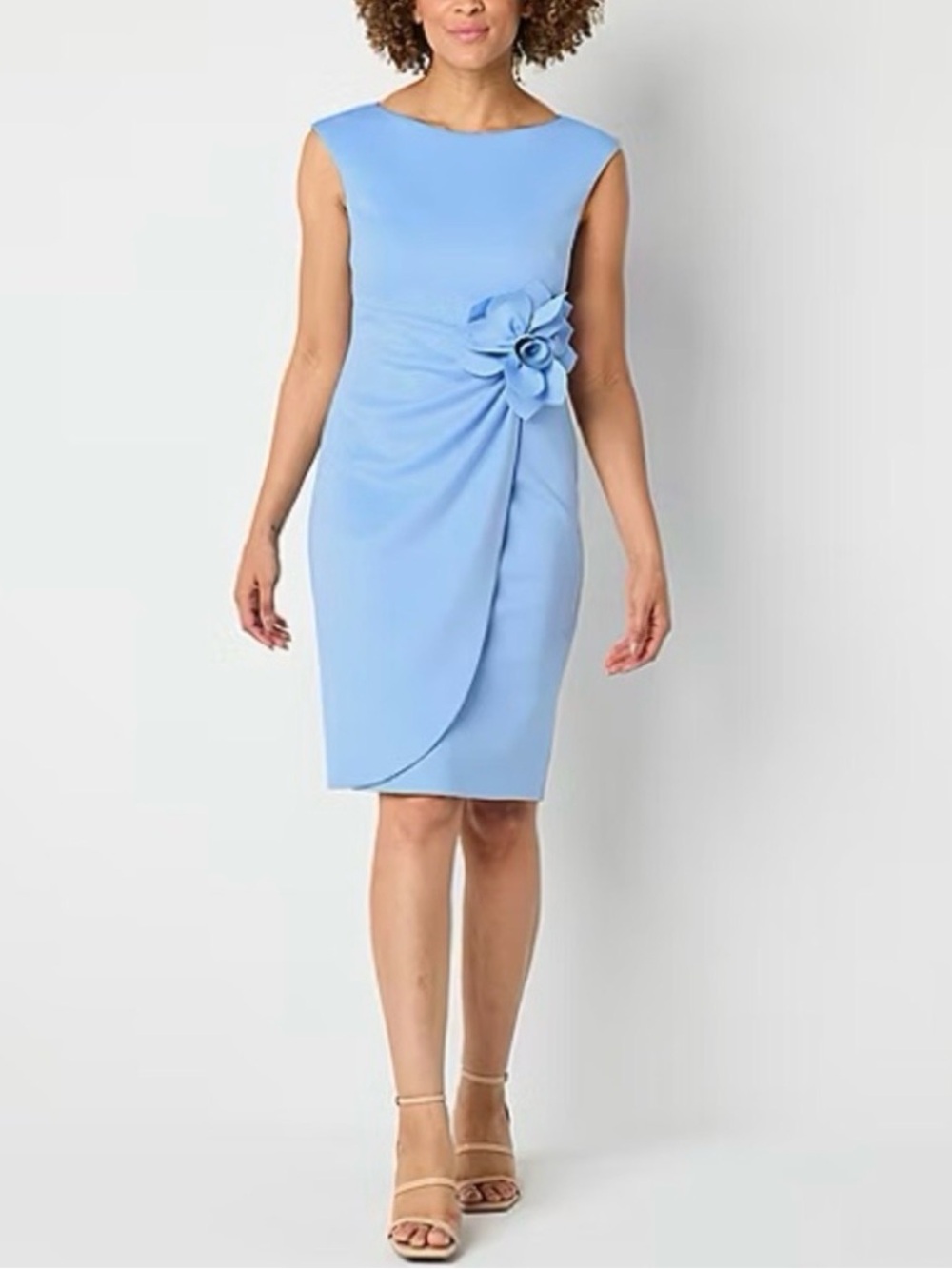 NWT JH Evenings 12 Sky Blue Cocktail Dress Wedding Guest Bridal Shower Formal